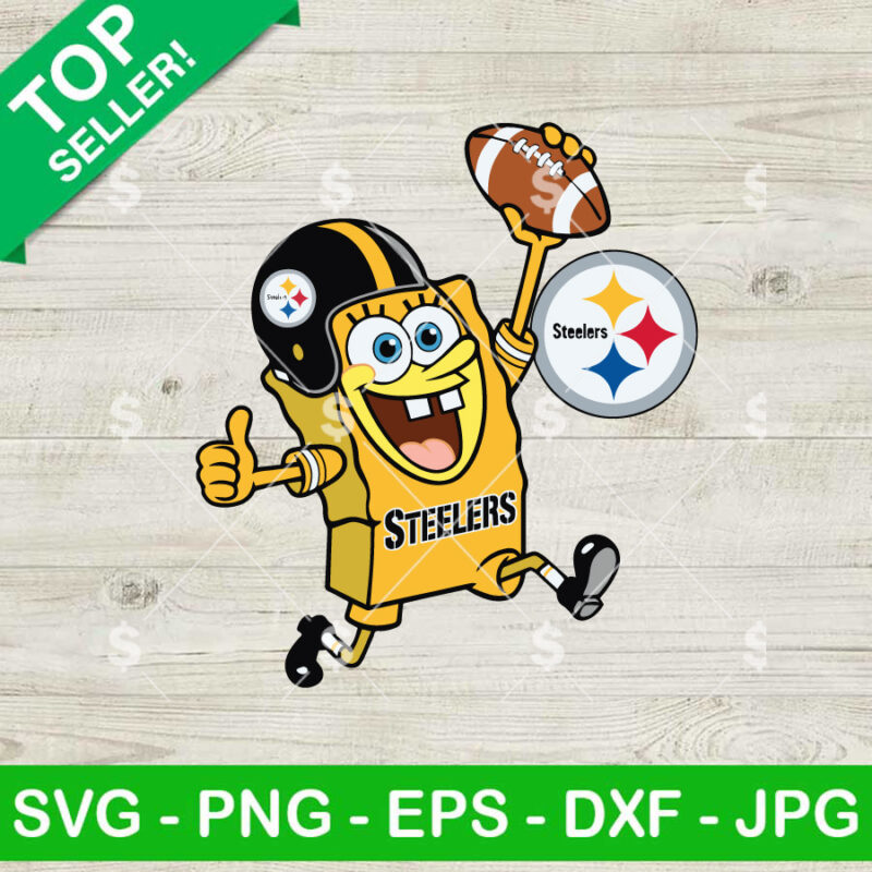 SpongeBob SquarePants Steelers Football SVG