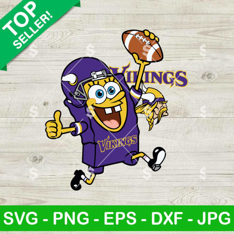 SpongeBob SquarePants Vikings Football SVG