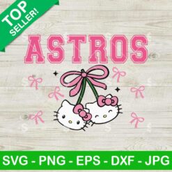 Hello Kitty Astros Cherries SVG