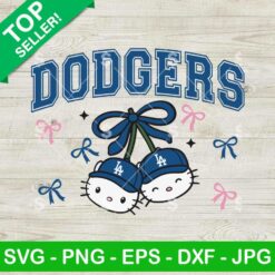 Hello Kitty LA Dodgers Cherries SVG