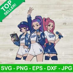 Kpop Demon Hunters LA Dodgers SVG