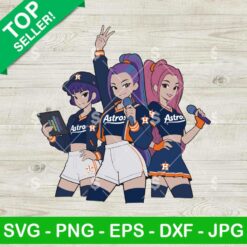 Kpop Demon Hunters Astros Baseball SVG