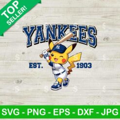 Pikachu NY Yankees SVG