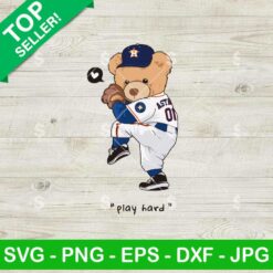 Teddy Bear Astros Baseball SVG