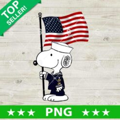 Patriotic Snoopy Navy PNG