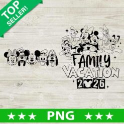 Family Vacation 2026 PNG, Disney Vacation 2026 PNG, Disney Family Vacation PNG