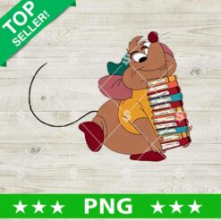 Mouse Gus Gus Reading Book PNG