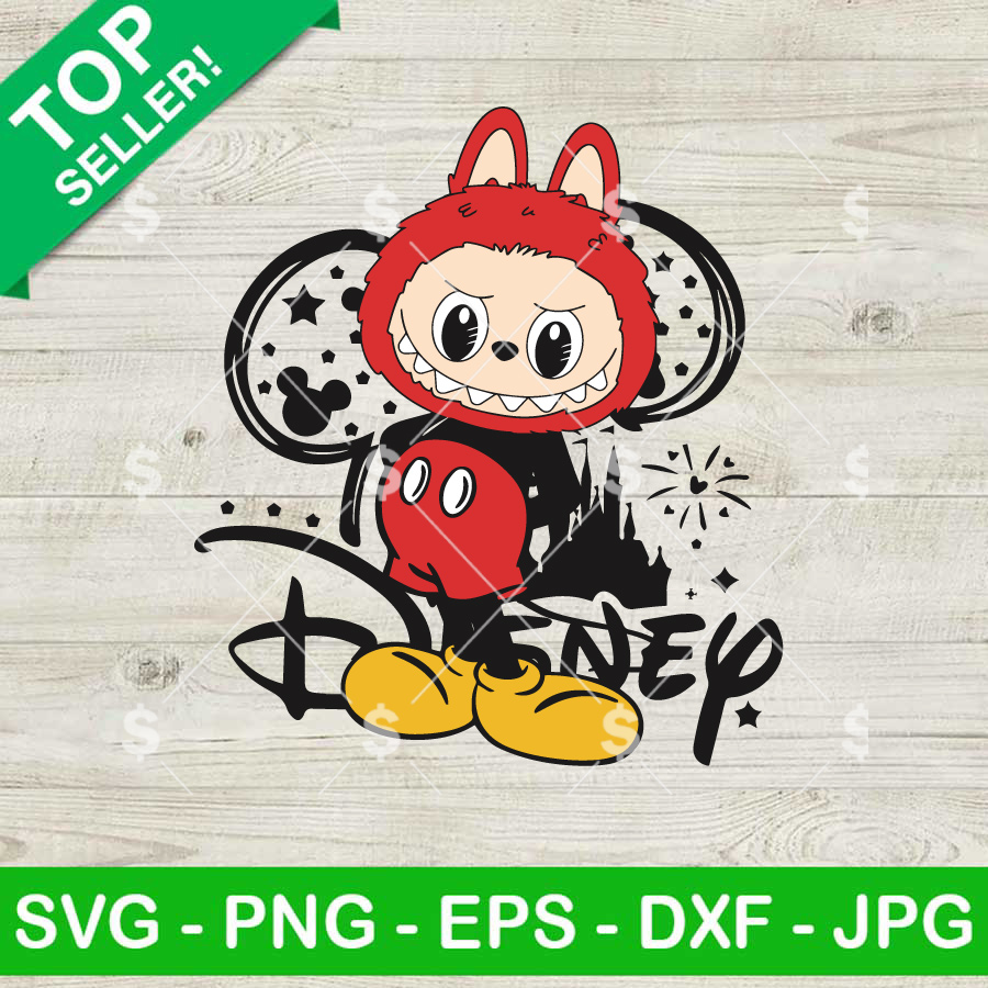 Labubu Disney Mickey SVG