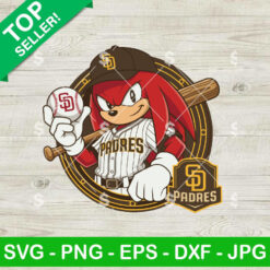 Knuckles Sonic San Diego Padres SVG