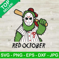 Jason Voorhees Red October Phillies SVG
