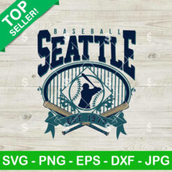 Baseball Seattle Est 1977 SVG