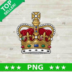 King Crown PNG, England King Crown Sublimation PNG, King PNG