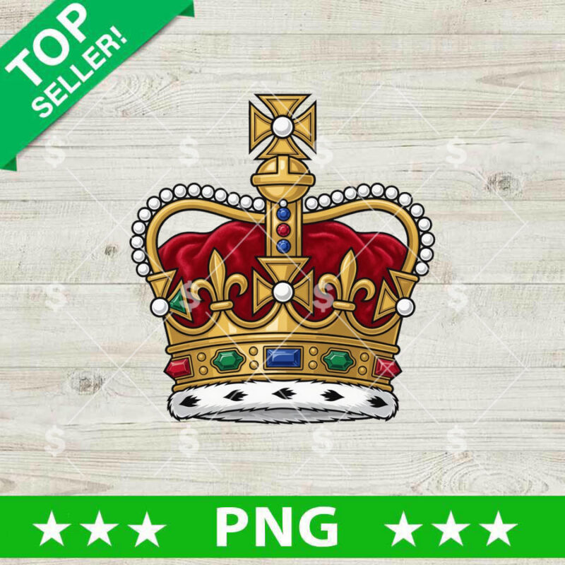 King Crown PNG, England King Crown Sublimation PNG, King PNG