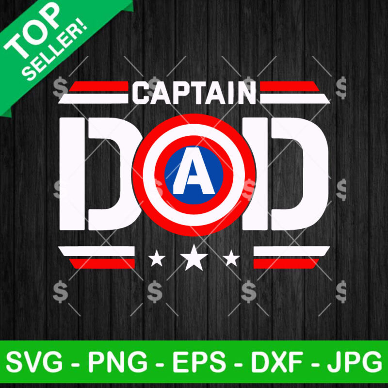 Captain Dad SVG
