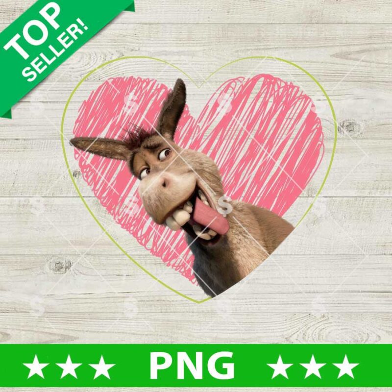 Donkey Shrek Heart PNG