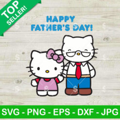Happy Father's Day Hello Kitty SVG
