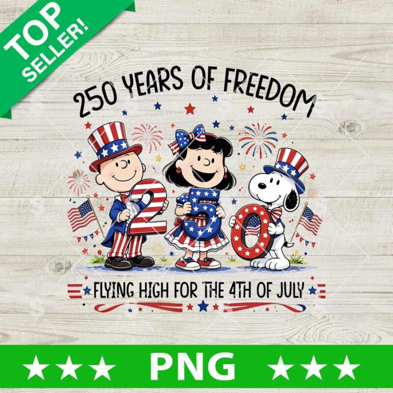 250 Years Of Freedom Snoopy PNG