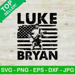 Luke Bryan America Flag SVG