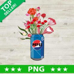 Pepsi Bottle Floral PNG