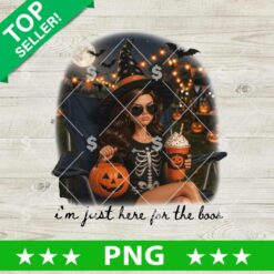 Im Just Here For The Boos Barbie PNG