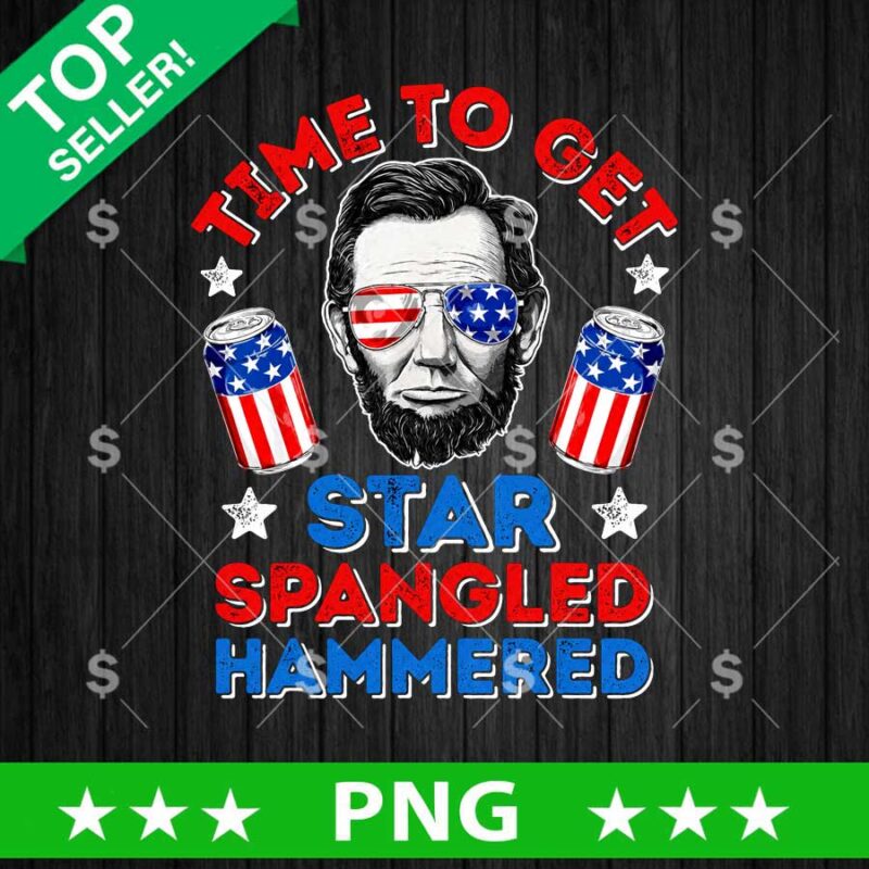 Time To Get Star Spangled Hammered PNG