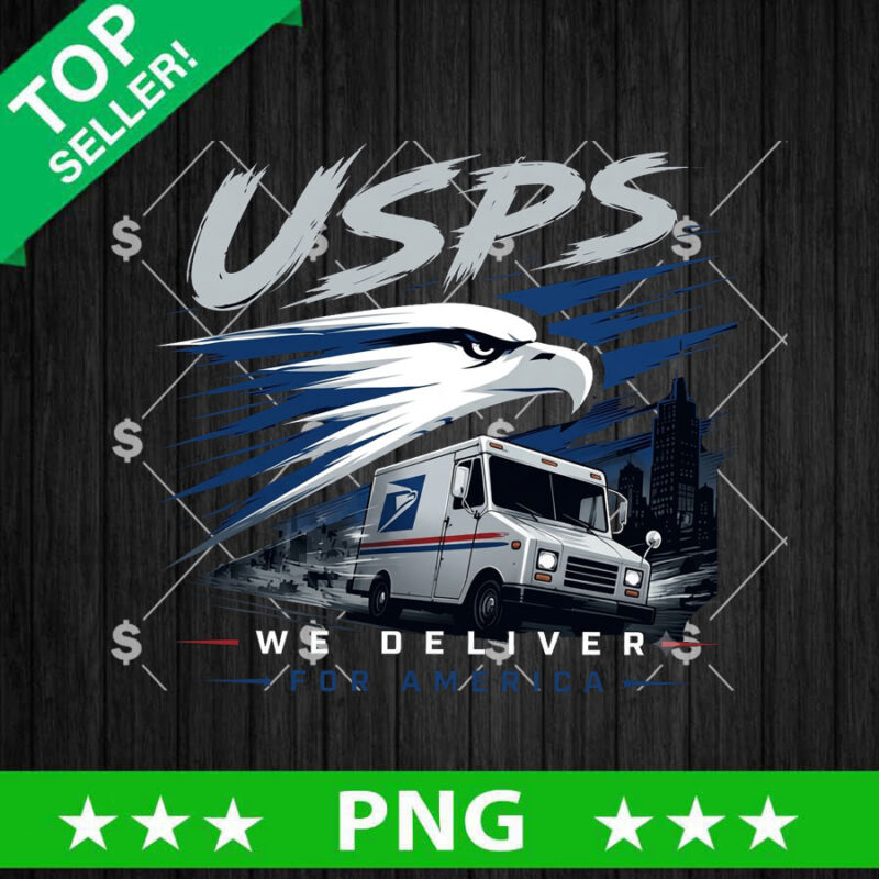 USPS We Deliver For America PNG