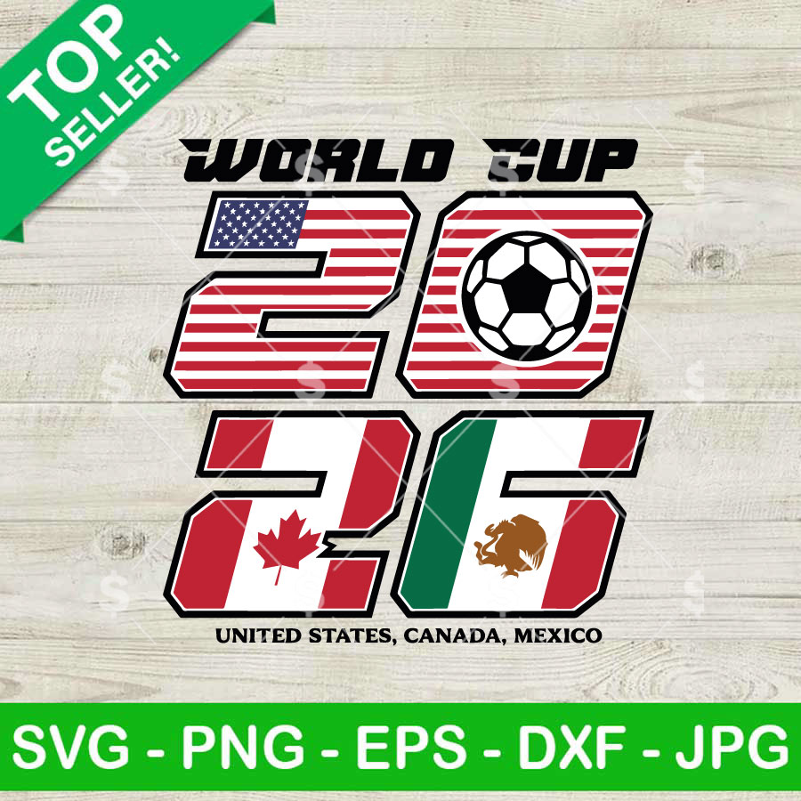 World Cup 2026 USA Canada Mexico SVG