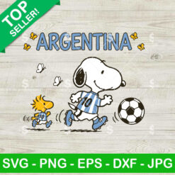 Snoopy Argentina Messi Football SVG