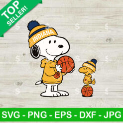 Snoopy Indiana Basketball SVG