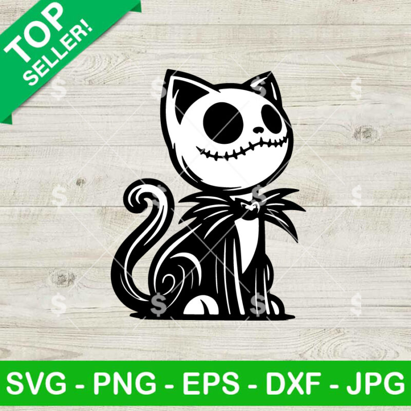 Jack Skellington Cat SVG