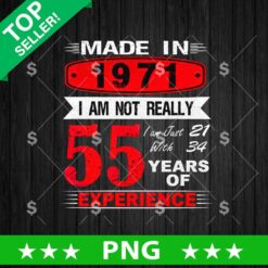 Made In 1971 Funny PNG