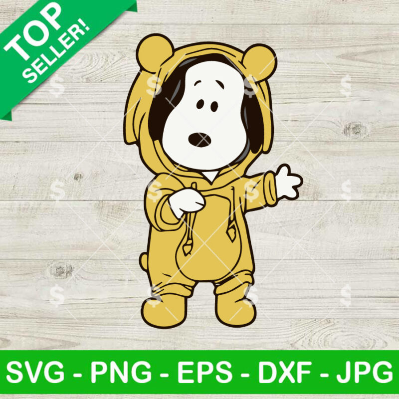 Snoopy Winnie The Pooh SVG