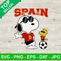 Snoopy Spain Football SVG