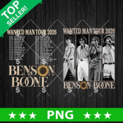 Wanted Man Tour 2026 Benson Boone PNG, Wanted Man Tour 2026 PNG, Music Tour PNG