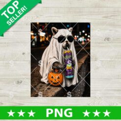 Raccoon Boo Ghost Halloween PNG