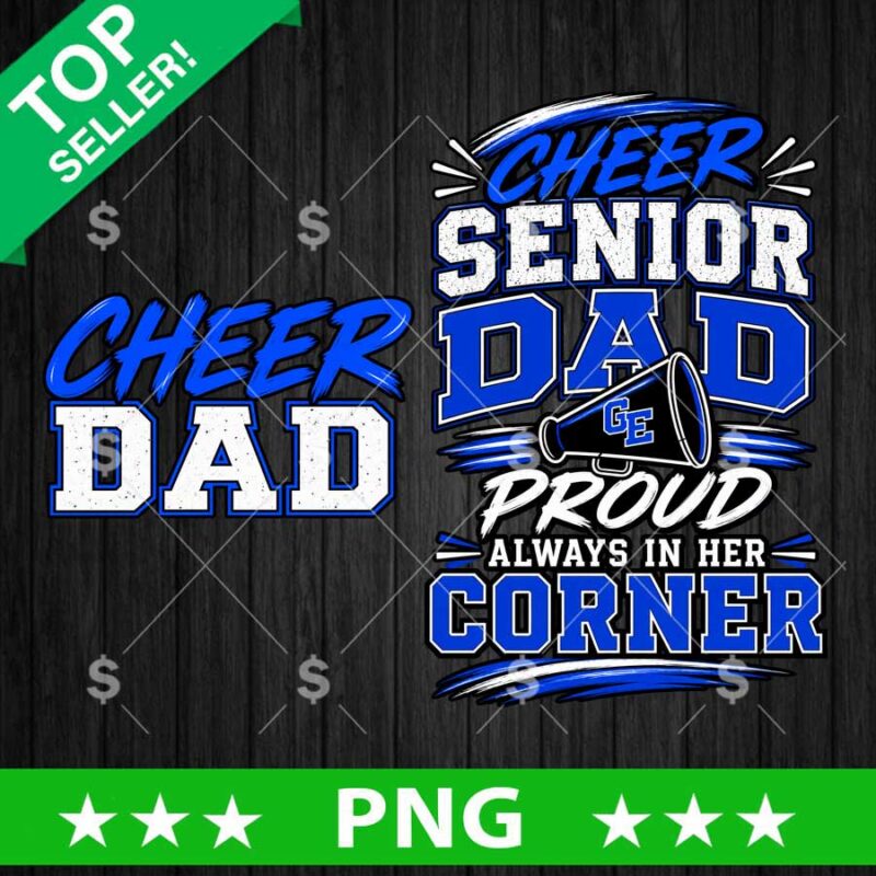 Cheer Senior Dad PNG