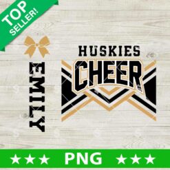 Huskies Cheer Custom Name PNG