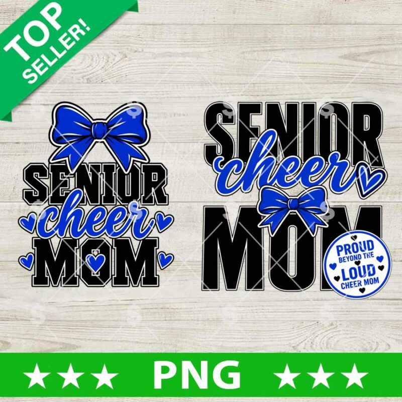 Senior Cheer Mom Proud PNG