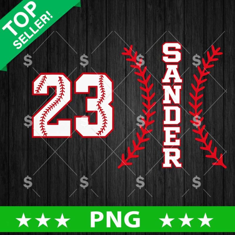 23 Sander Baseball PNG