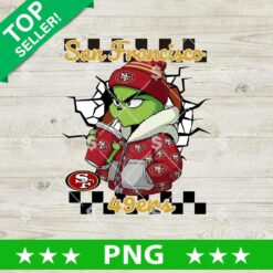 San Francisco 49ers Grinch Drink Coffee PNG