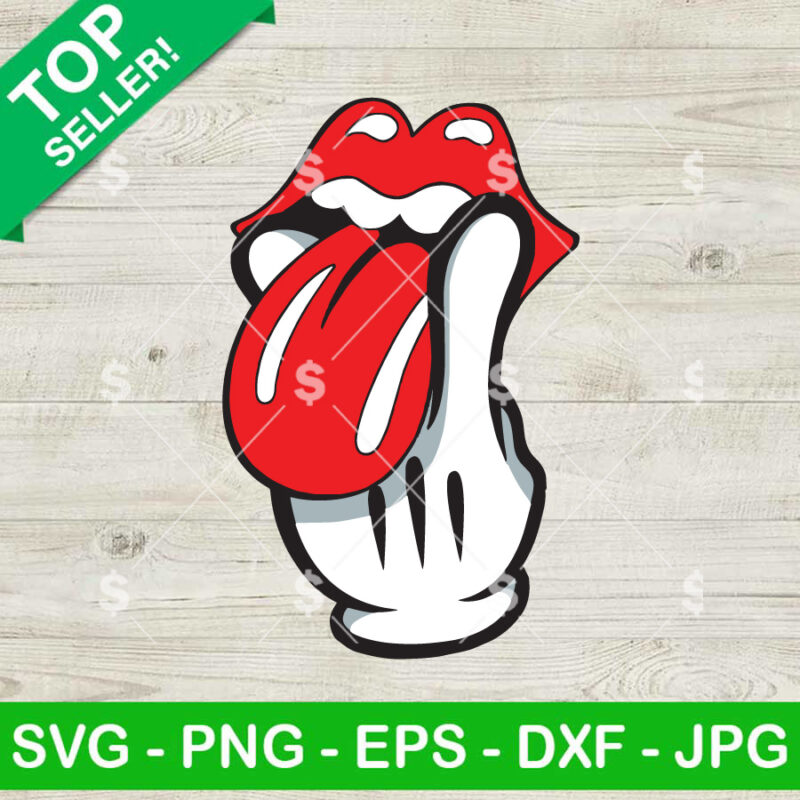 The Rolling Stones Mickey Hand SVG
