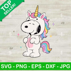 Snoopy Unicorn Costume SVG