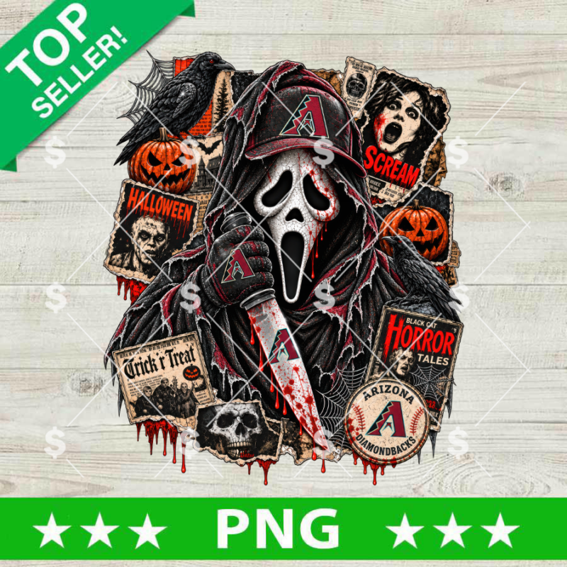 Arizona Diamondbacks Halloween horror PNG