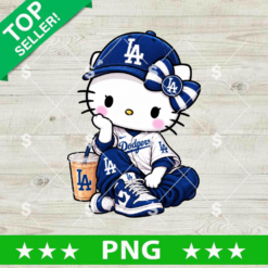Hello Kitty Los Angeles Dodgers PNG