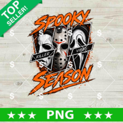 Horor Killer Spooky Season PNG, Killer Vibes PNG, Horror Halloween PNG