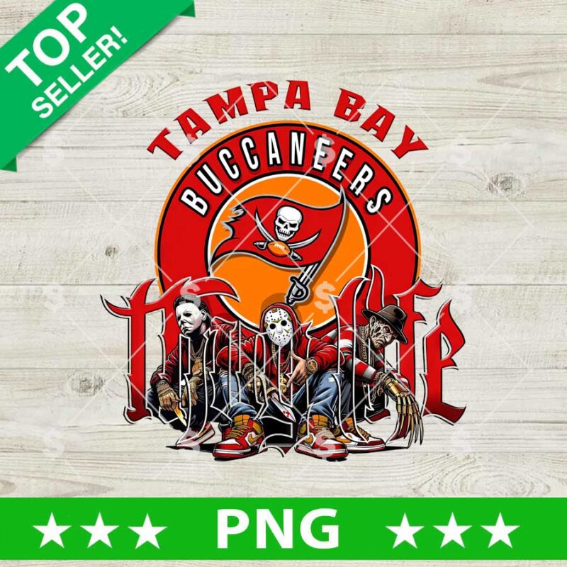 Tampa Bay Buccaneers Horror PNG football Halloween design
