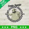 Oogie Boogie PNG Halloween design with checkerboard circle dice and 1993 details