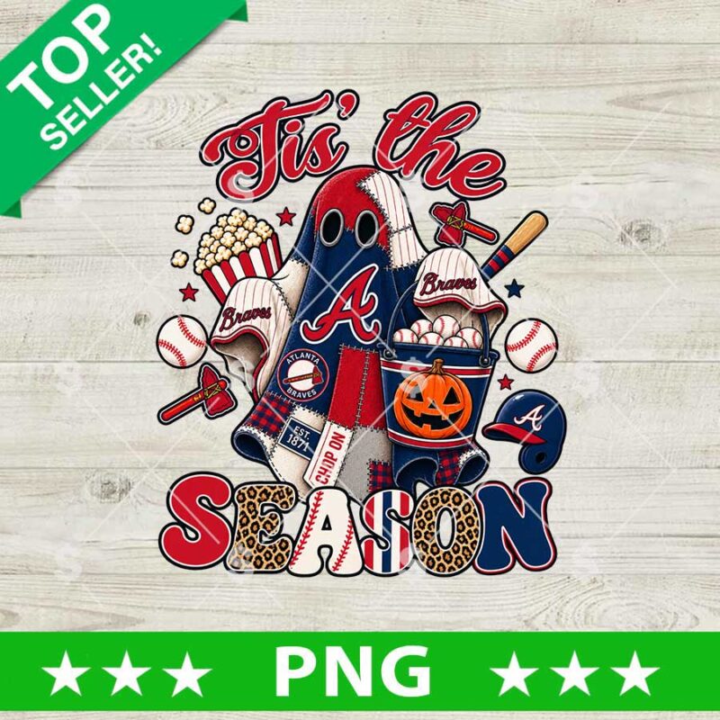 Tis The Season Ghost Atlanta Braves PNG
