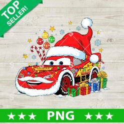 Lightning McQueen Cars Christmas PNG