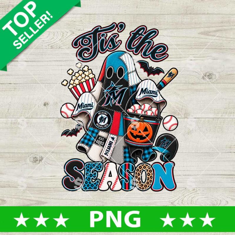 Tis The Season Ghost Miami Marlins PNG